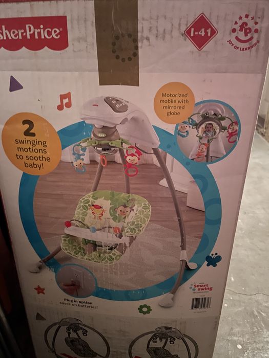 Bujaczek Huśtawka Fisher Fisher-Price Forest obrotowa dzwięk bujanie