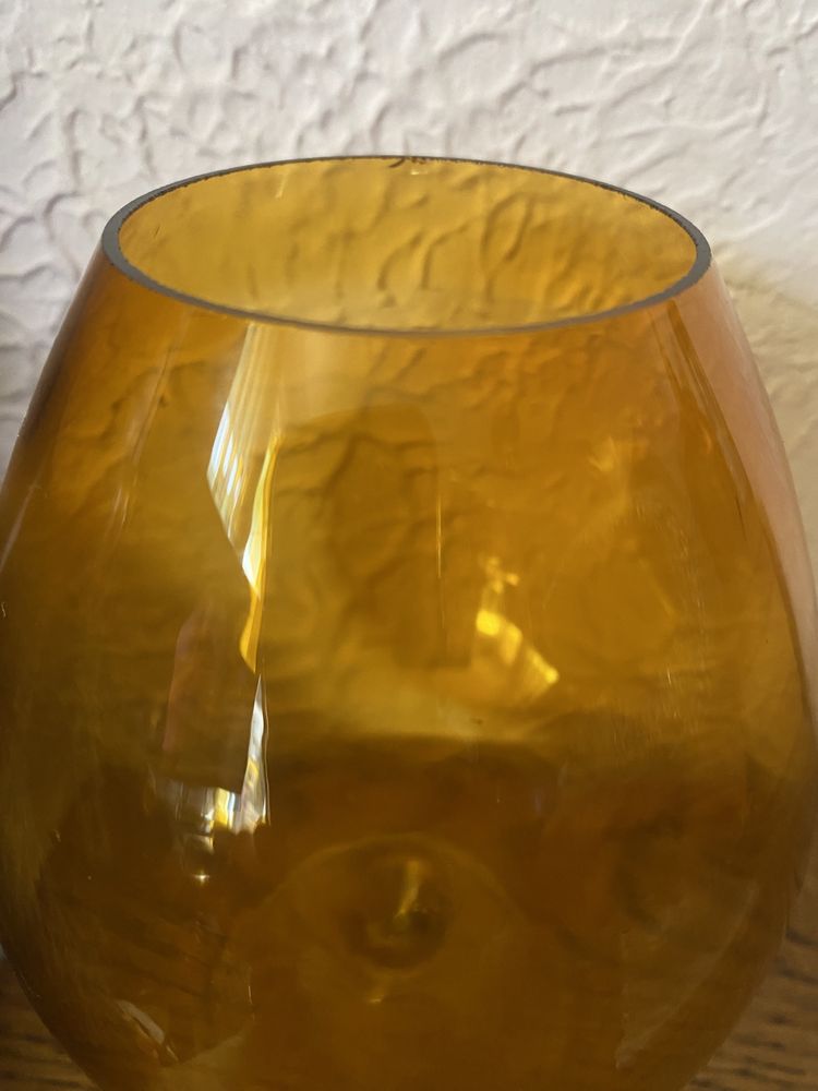 Kielich kieliszek miodowe szkło pucharek wazon