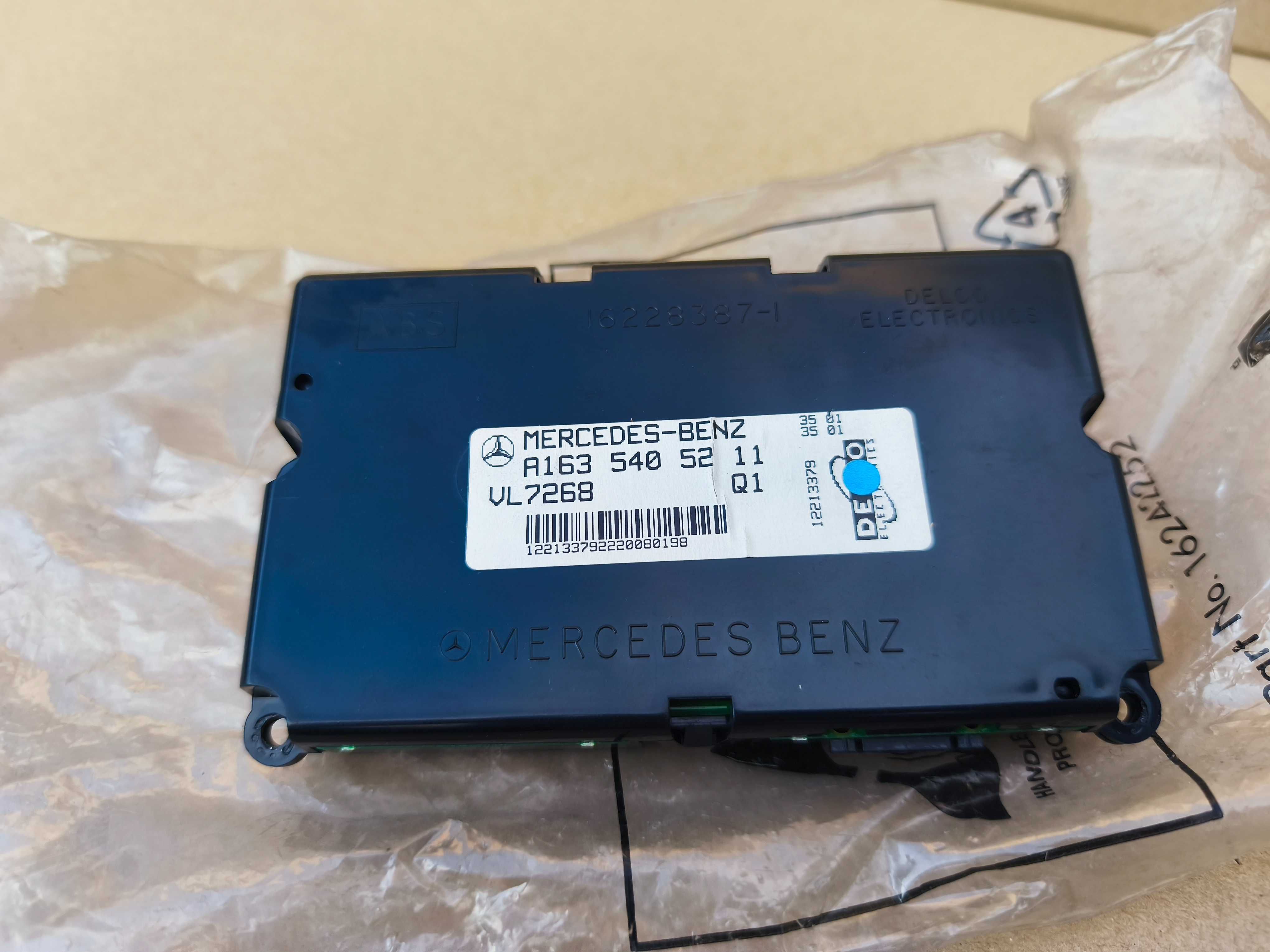 Mercedes ML W163 zegar kokpitu wyświetlacz komputer 163.540.5211