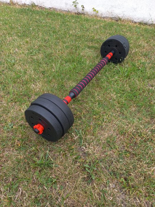 Okazja! Hantle 2x10kg z możliwością przerobienia w sztange! Warto!