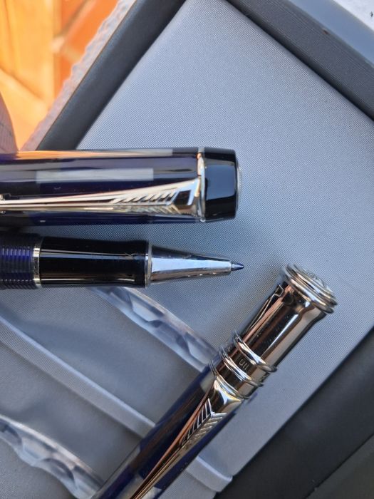 Canetas Parker Duofold Mosaic azul