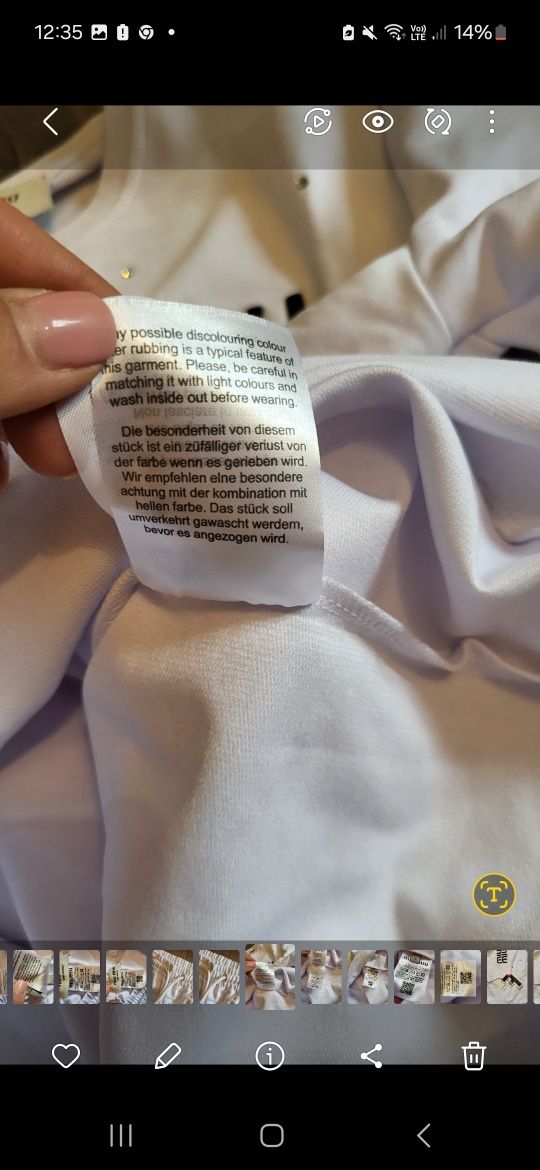 Komplet miu miu krysztalki premium L wyprzedaż
