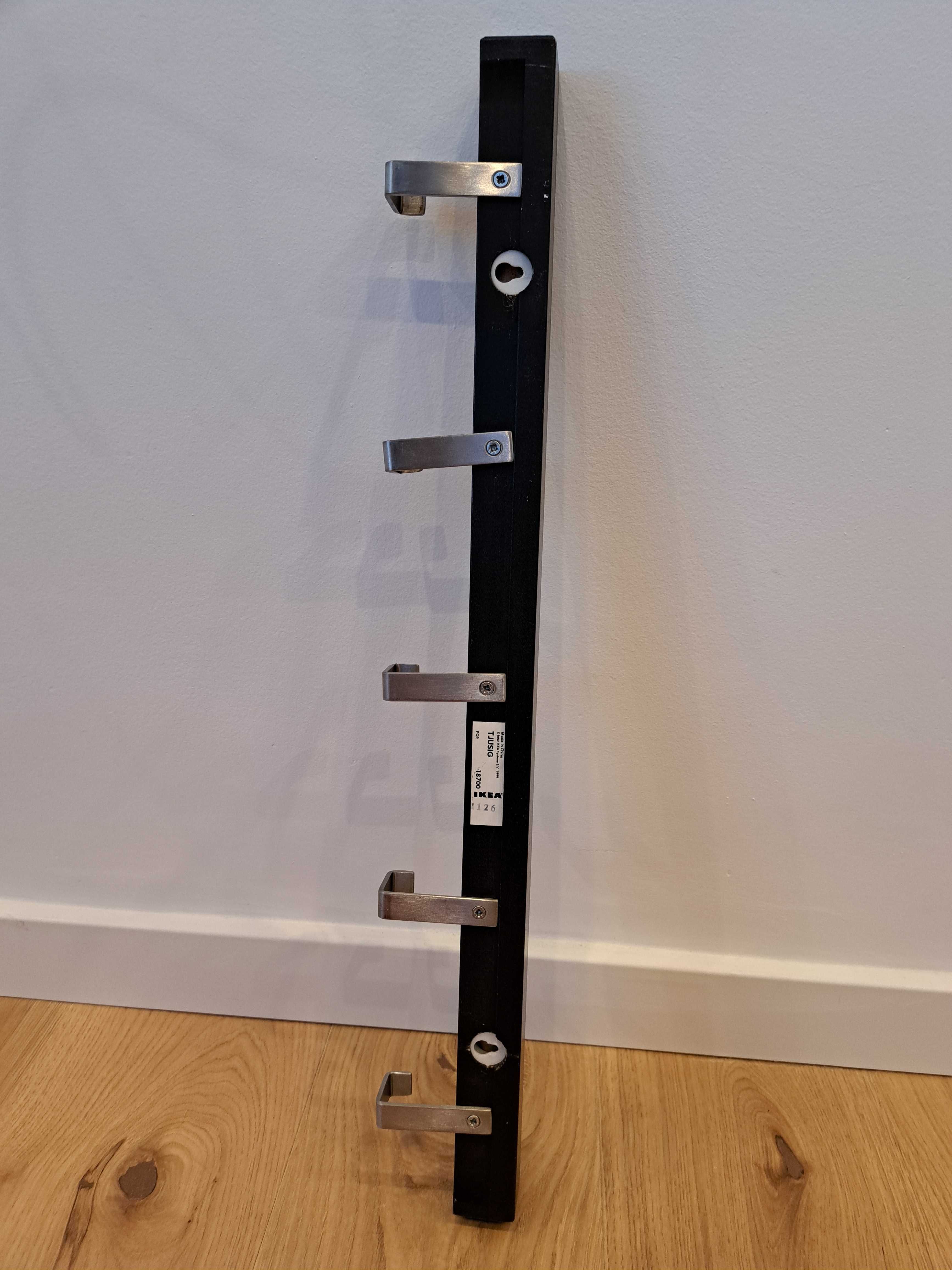 Cabide p/porta/parede, preto, 60 cm Tjusig IKEA