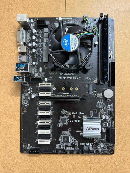 ASROCK H110 Pro BTC+ + Pentium G4560 + 4 GB DDR4