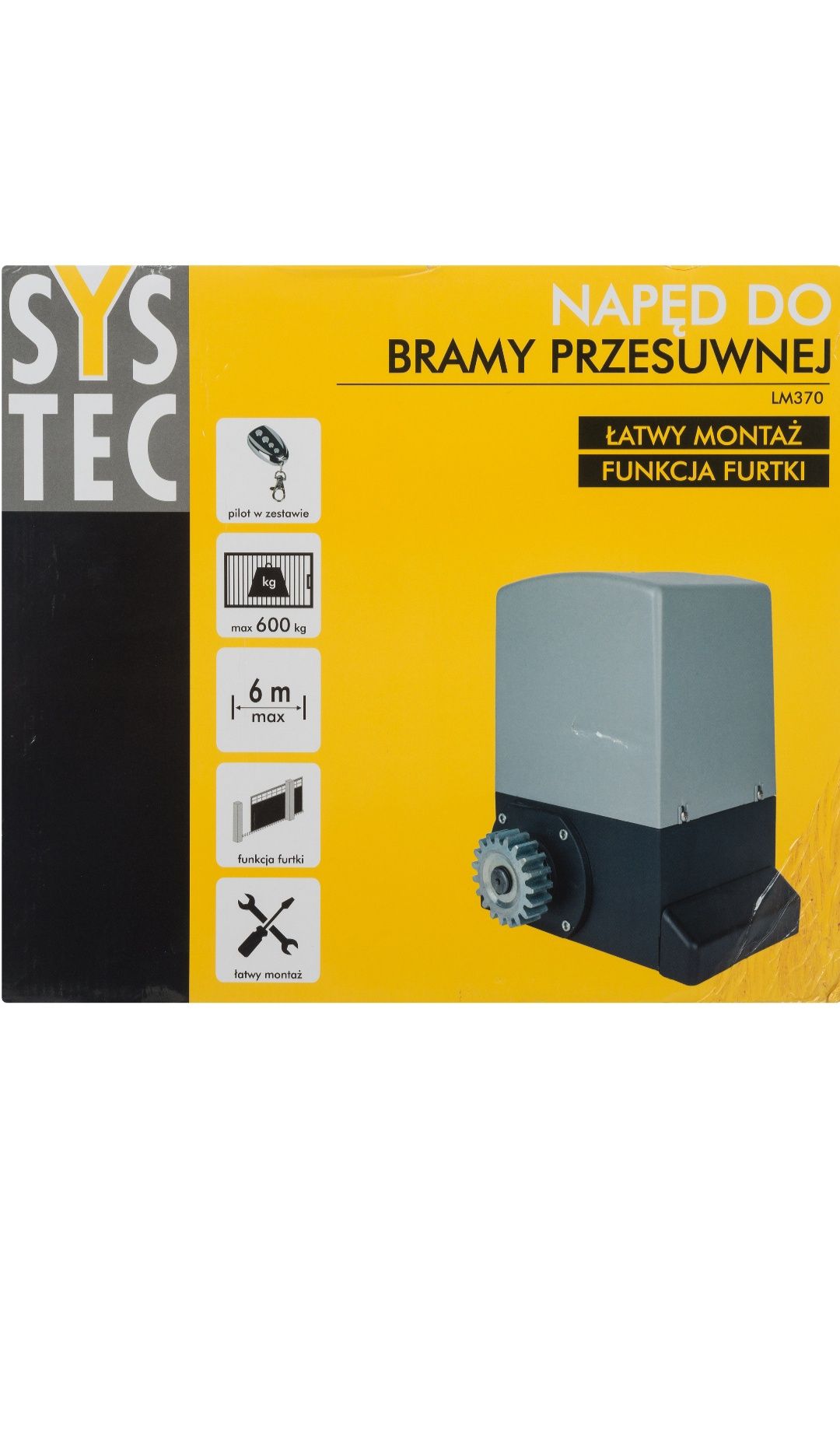 Napęd do bramy LM370 600 kg