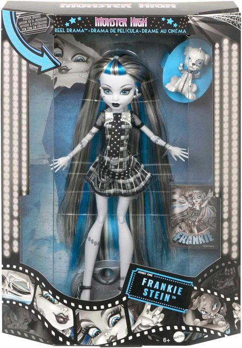 Lalka Monster High Reel Drama - Frankie Stein + Akcesoria
