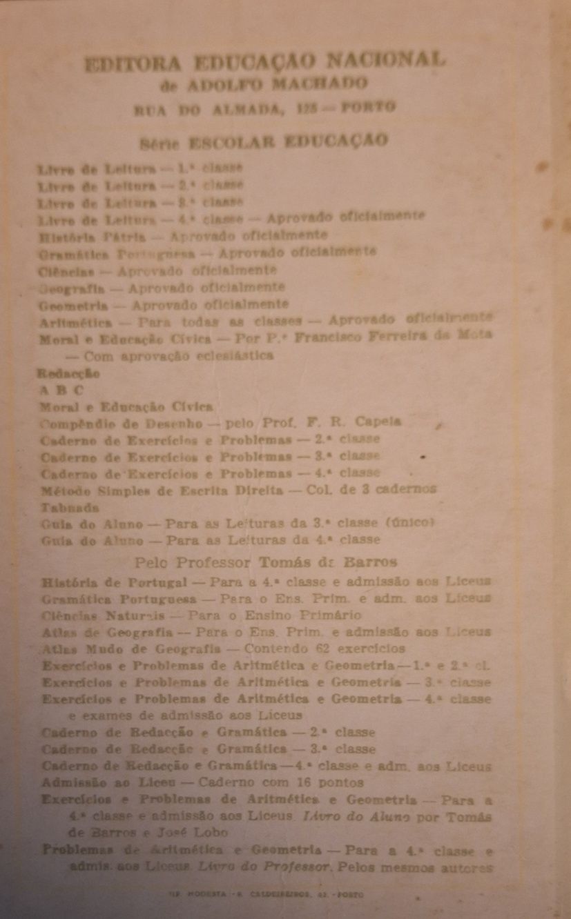 Gramática Portuguesa anos 40