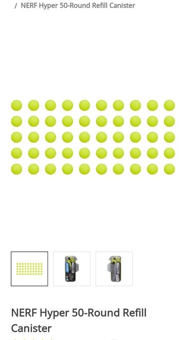 Шаріки NERF Hyper 50-штук