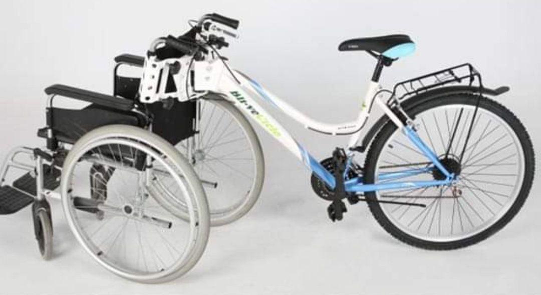 Wózek inwalidzki + rower