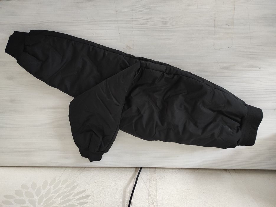 Чорні теплі водостійкі нові штани на зиму 120 зріст зі штучним хутром