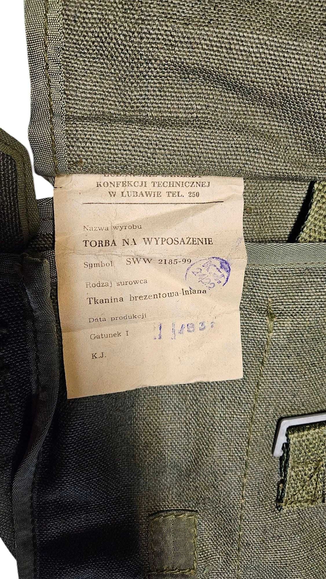 Wojskowa Torba Chlebak na Wyposażenie SWW