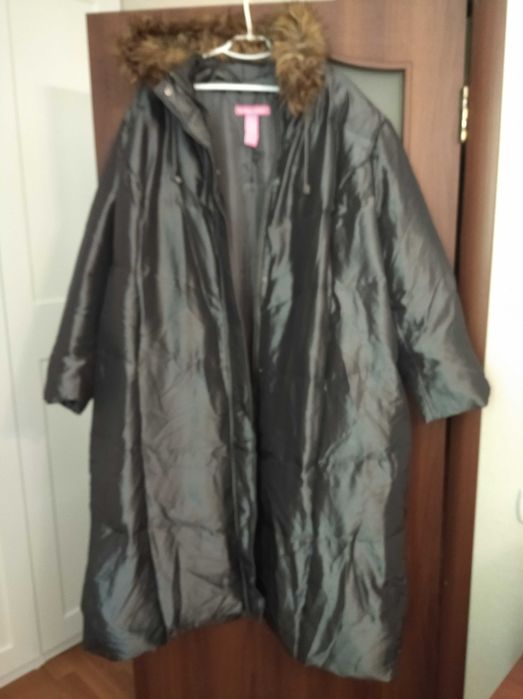 Зимова пухова куртка Woman Within розмір X4 (68-72) довга з капюшоном