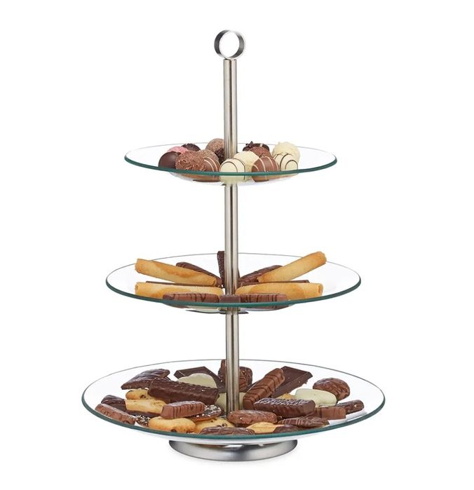 Relaxdays, 3 -poziomowy patera