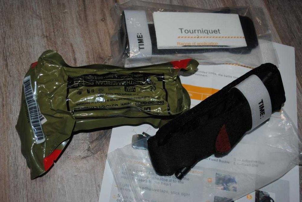 Турнікети 2шт +еластичний бинт NAR Emergency Trauma Dressing (ETD) 6"