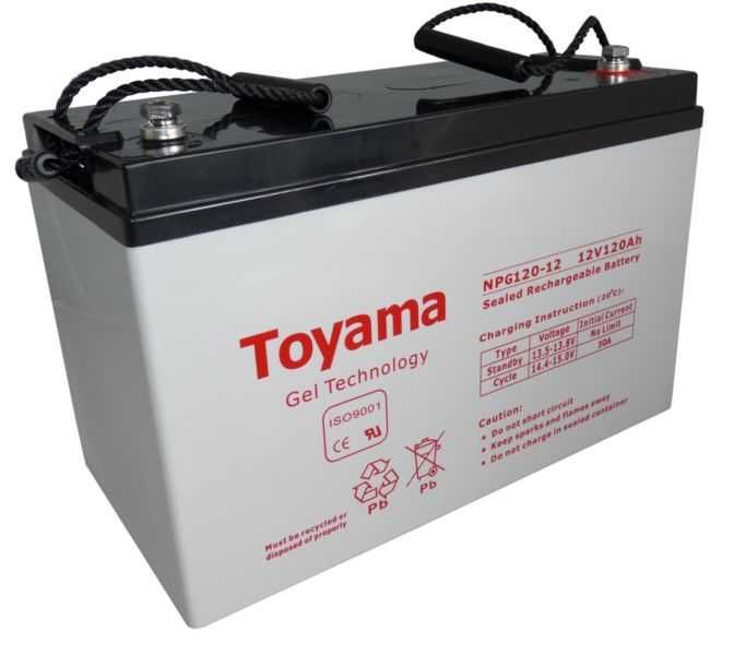 Akumulator Toyama NPG120Ah 12V Pełen Żel/Full Gel