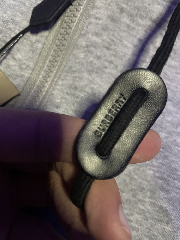 Зіп худі Burberry нові в сірому кольорі