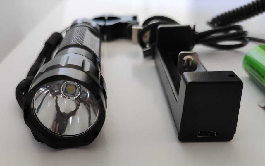 Kit CAÇA lanterna led 2000 Lumens 1 modo WF 501B airsoft