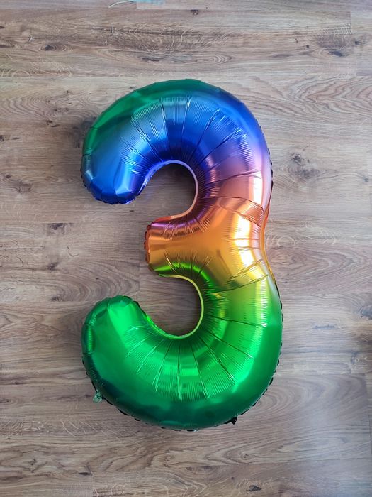 Balon urodzinowy cyfra 3