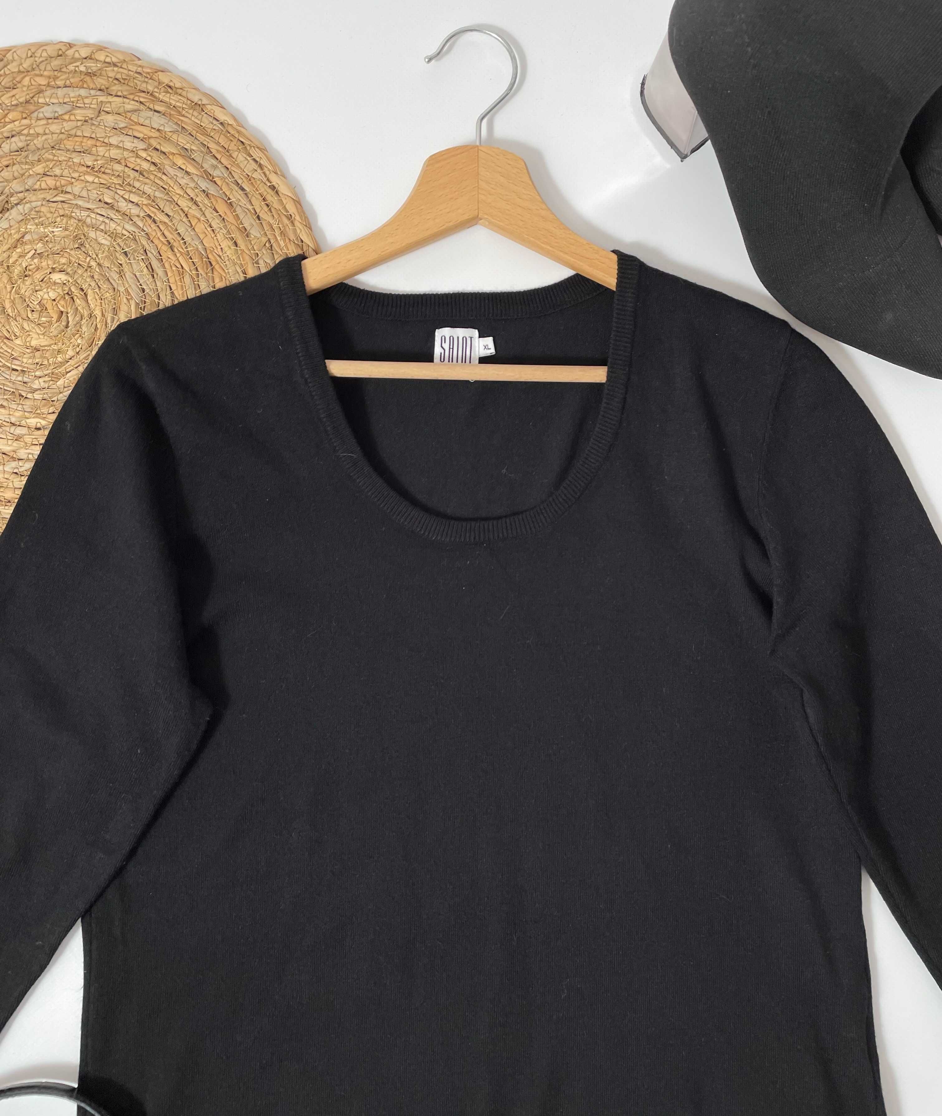 Damski czarny sweter z wiskozy Saint Tropez XL(42)