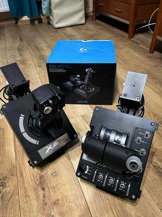 Logitech X56 HOTAS – joystick + przepustnica z mocowaniem