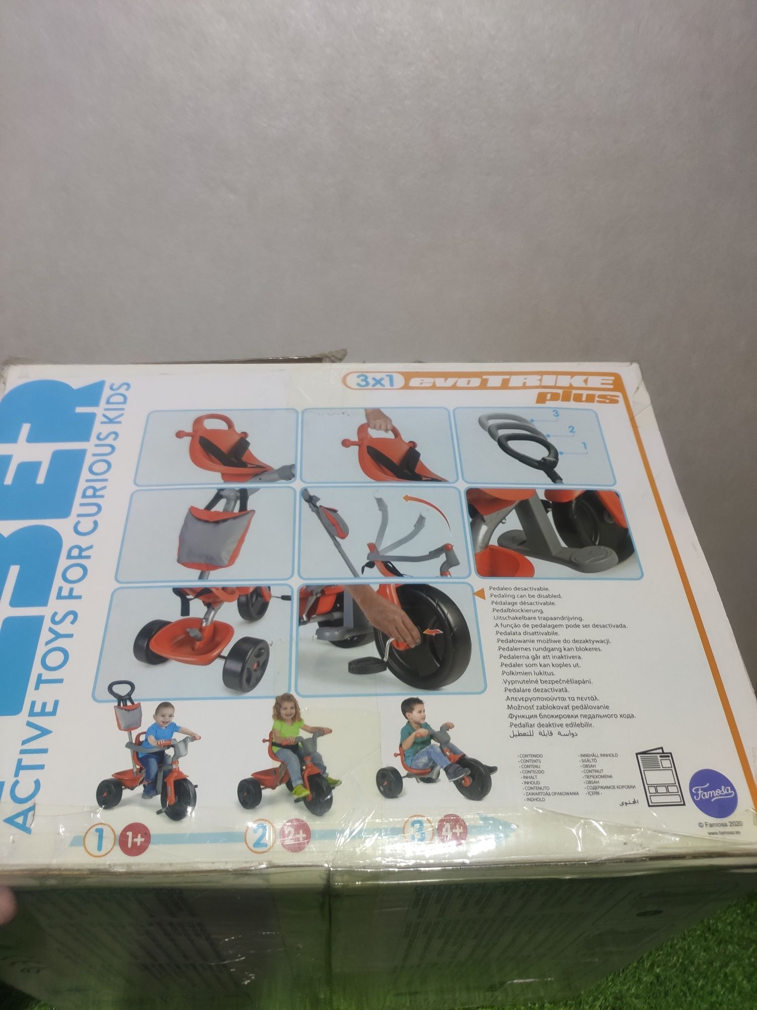 Triciclo Feber Evo Trike Plus Sport 3x1