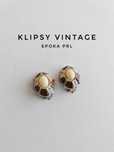 Klipsy vintage klipsy prl eleganckie klipsy