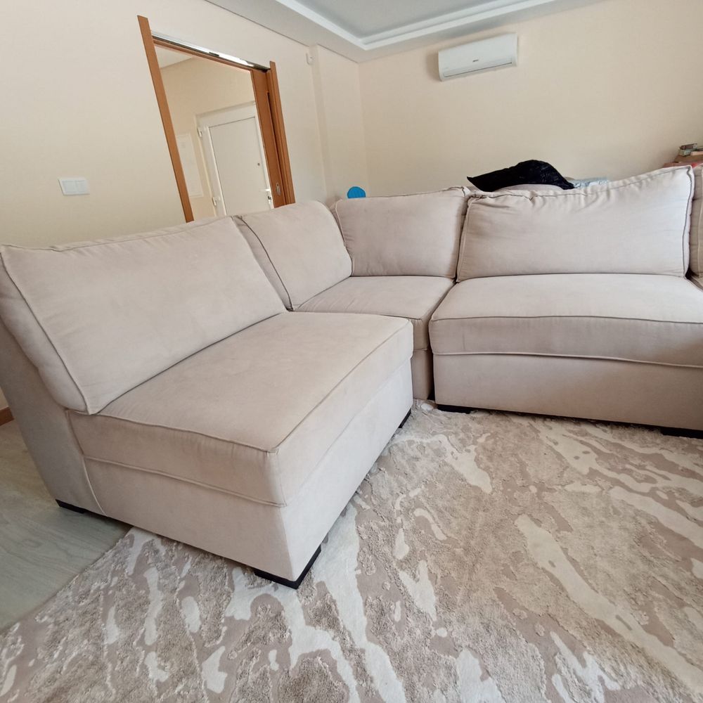 Sofa modular bege
