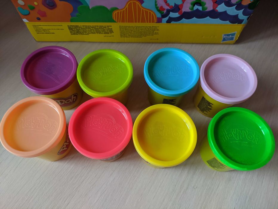 Безпечний пластилін 8 кольорів м'який кольоровий пластилін