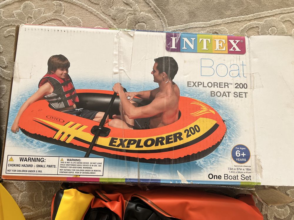 Intex boat explorer 200 Америка амазон човен з веслами, лодка