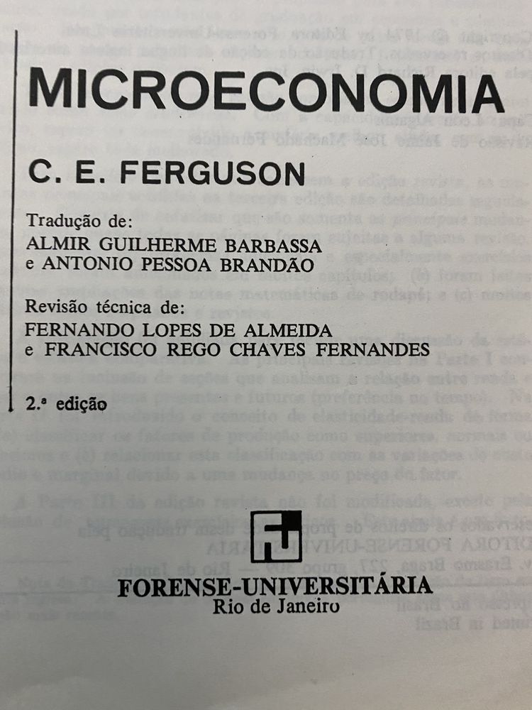 Microeconomia   C.E.Ferguson