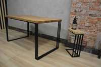 stół dębowy metalowe nogi loft rozkładany stoły blaty drewniane stol