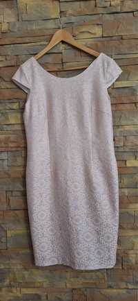Różowo-srebrna sukienka, rozmiar 42