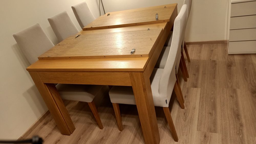 Stół rozkładany + krzesła zestaw