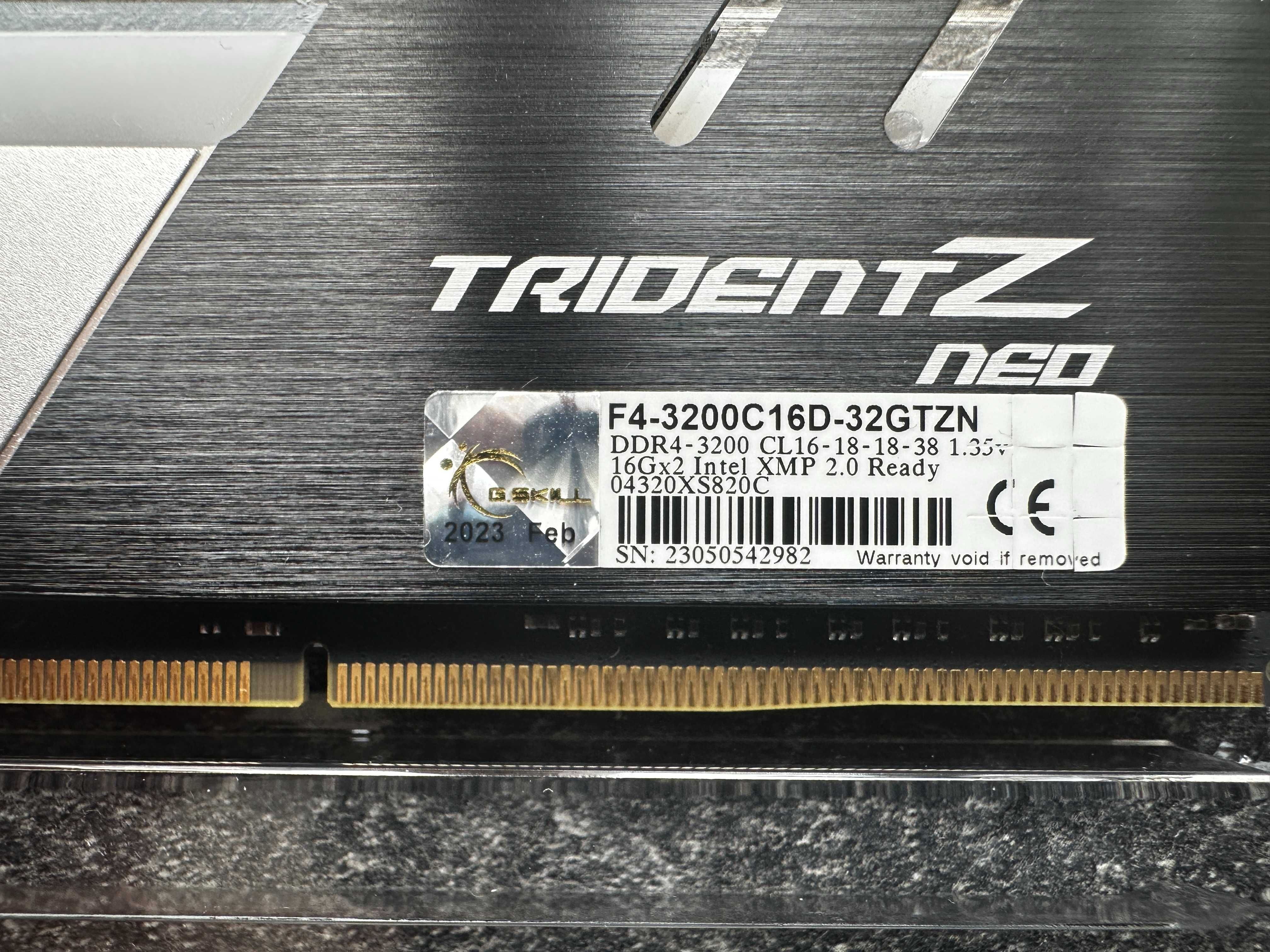 Pamięć RAM G.Skill TridentZ Neo DDR4 CL16 3200MHz 2x16GB