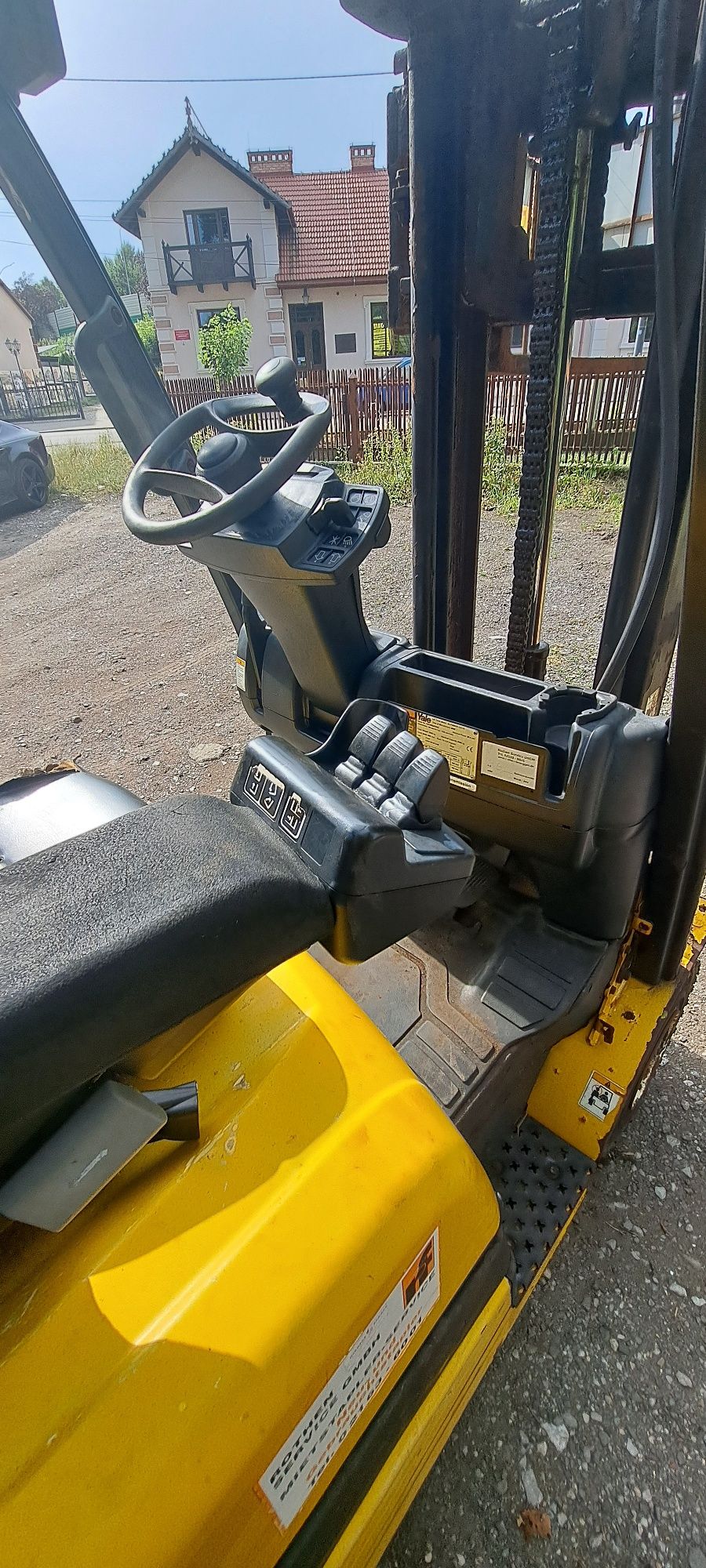 Wozek widlowy yale rok 09 wolny skok duplex transport