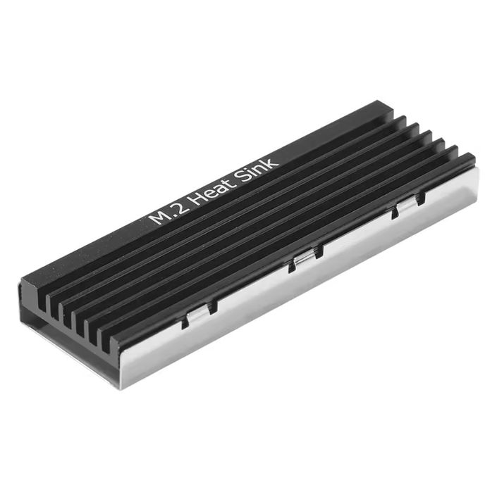 Radiator M.2 SSD NVMe/SATA 2280 aluminiowy heatsink z termopadami