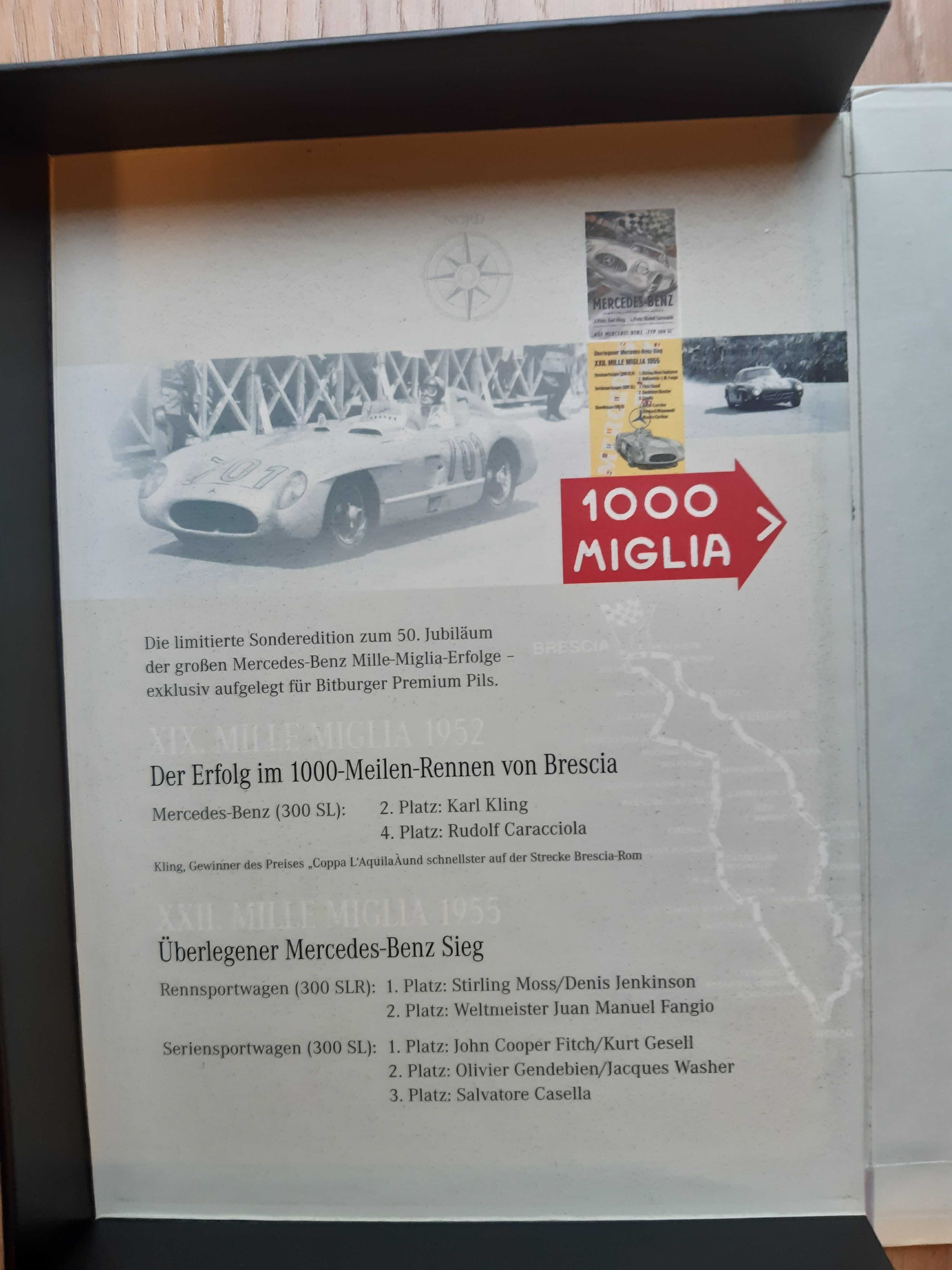 Klasyczny zestaw samochodów Mercedes-Benz 1000 Mille-Miglia-Edition