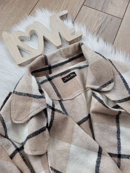 Kurtka żakiet narzutka krata Me&you polski produkt