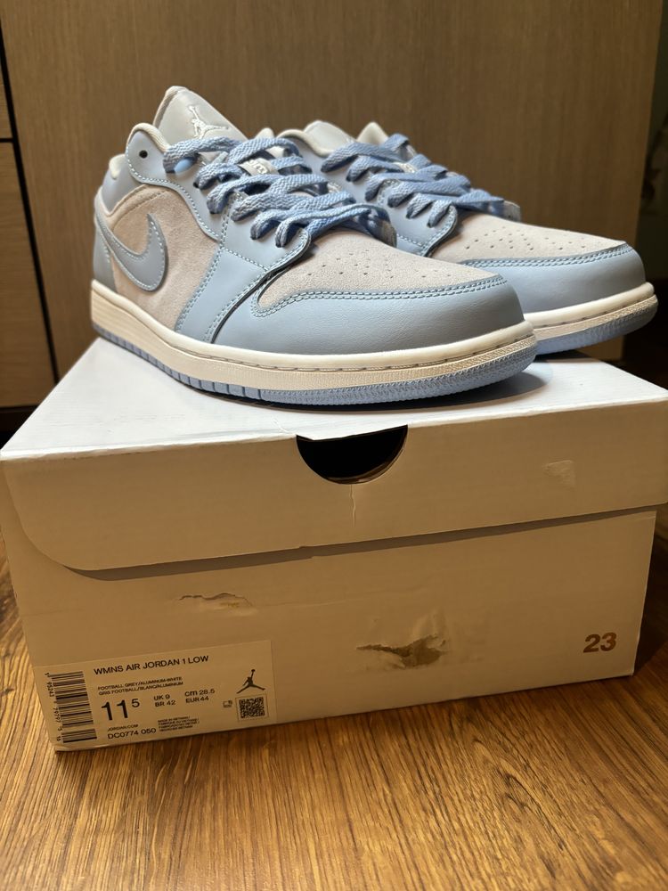 Buty Nike Air Jordan 1 Footbal Grey Aluminium Nowe