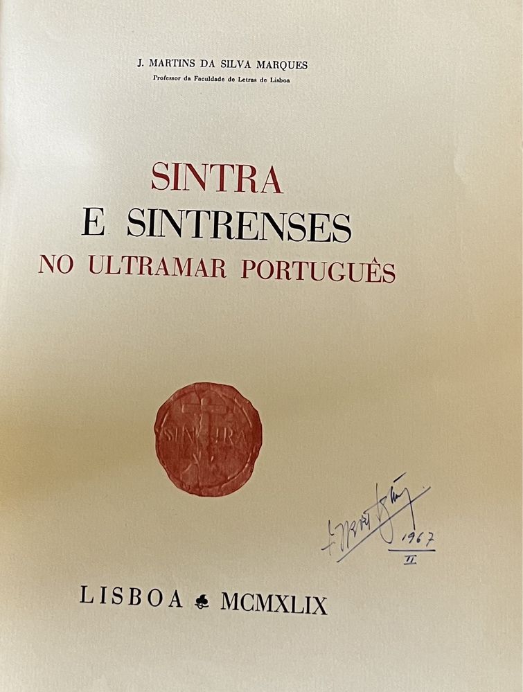 Sintra e Sintrenses no Ultramar Português.