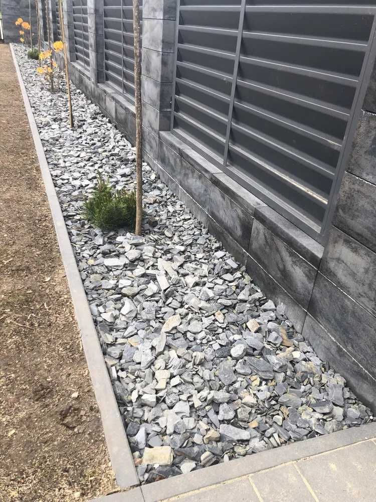 Przepiękna CZARNA KORA ŁUPEK antracytowy 30-60mm +dostawa