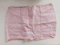Spódniczka mini vintage s różowa miniówka