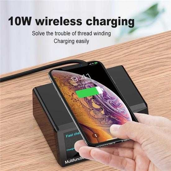 carregador carga rápida usb carregador em S/fio pd 100 w