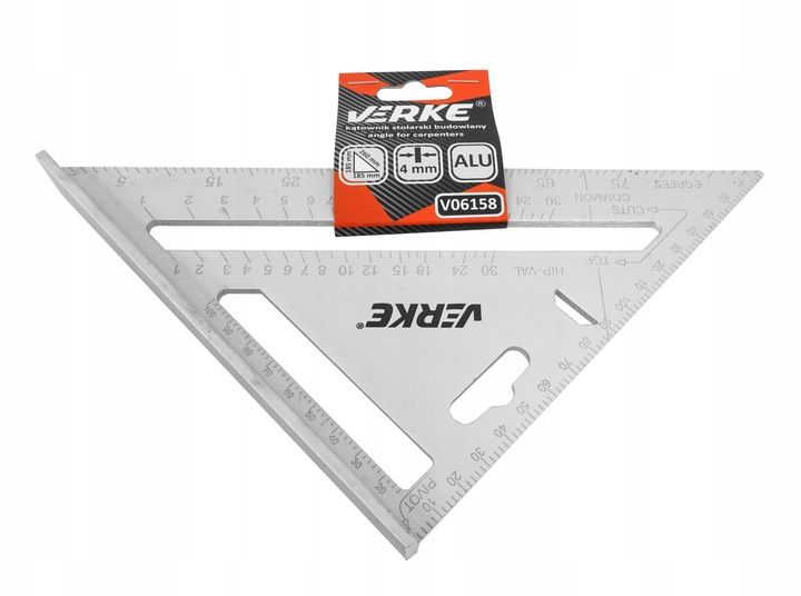 Kątownik Stolarski Ciesielski Aluminiowy Uniwersalny Przymiar Budowlan