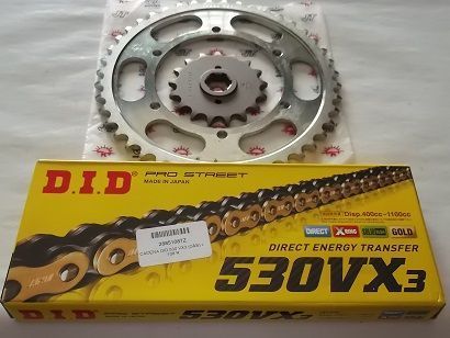 Kit Transmissao corrente X-Ring Yamaha XJ 600 de 1984 a 1991, YX 600,FZ 600