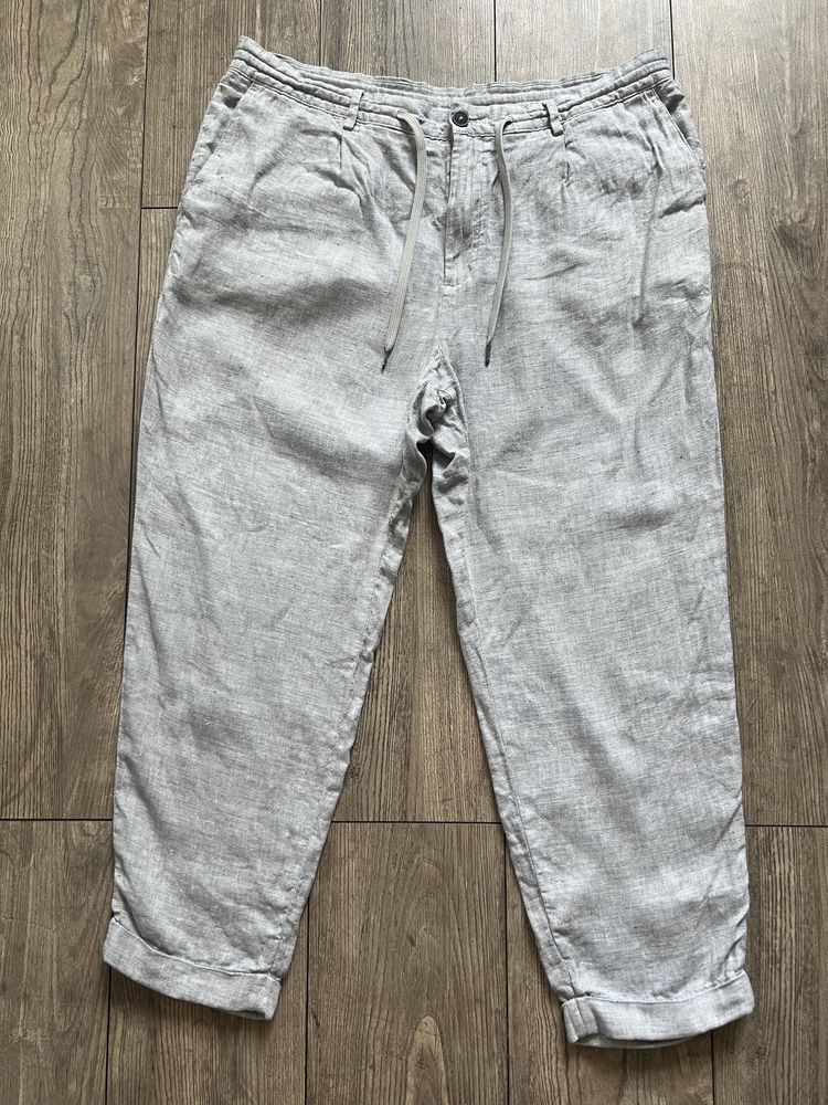 Льняні брюки/ штани Mango ( XL/52-54)