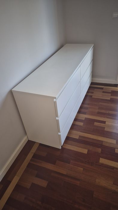 Cómoda IKEA MALM — 6 gavetas, branca — impecável