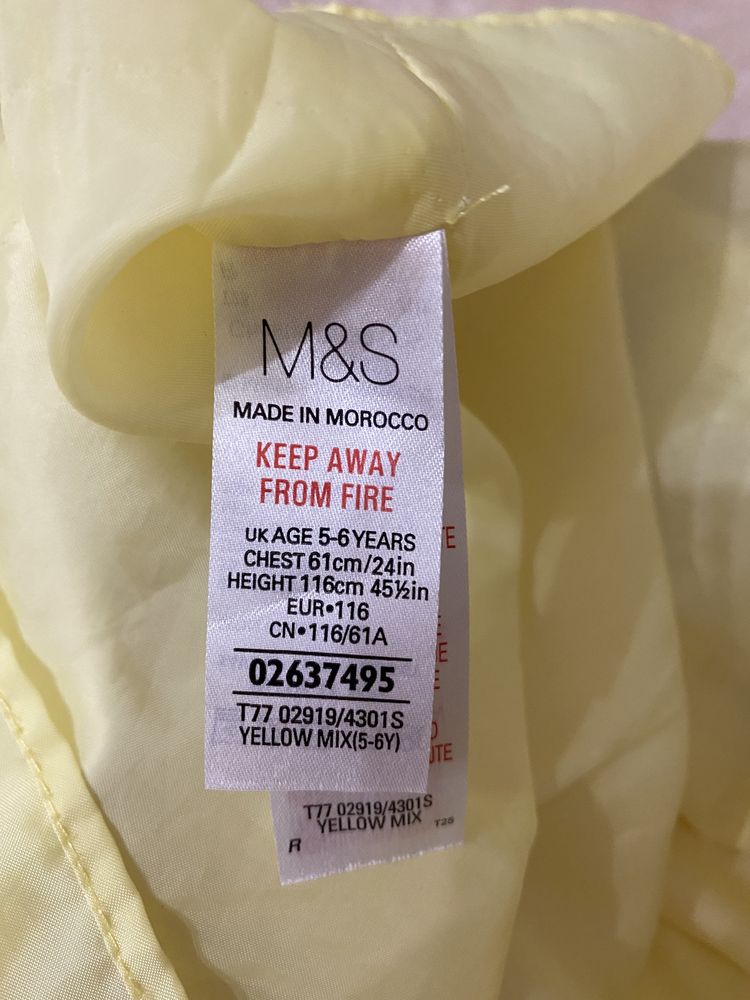 Нарядное Платье M&S Marks & Spencer р.116 5-6 лет