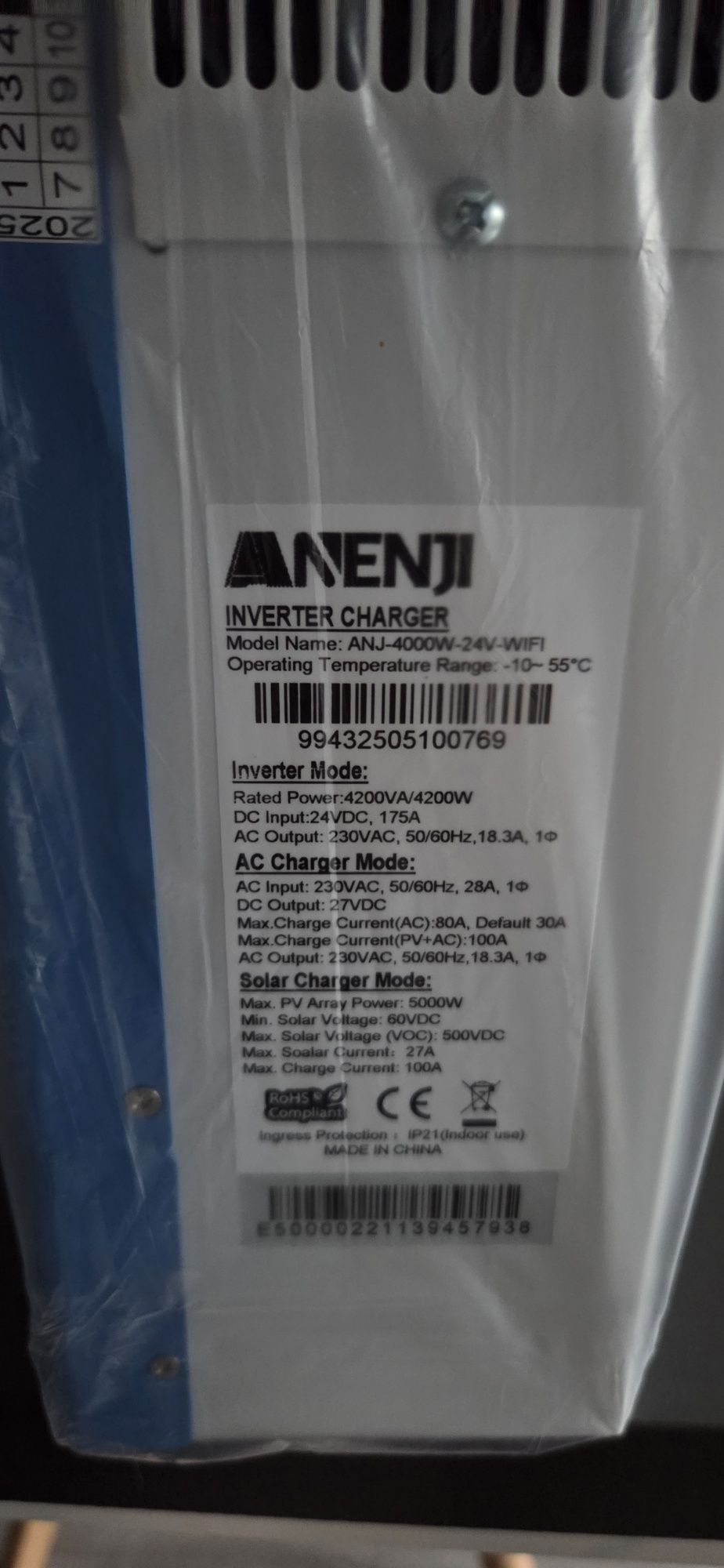 Anenji 4kw 24v 2025