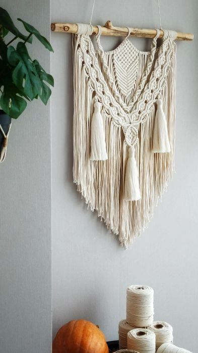 Панно макраме.Декор на стіну в Бохо стилі.Еко декор